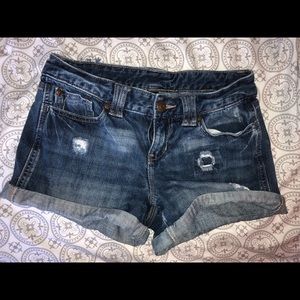 Distressed Gap Jean Shorts